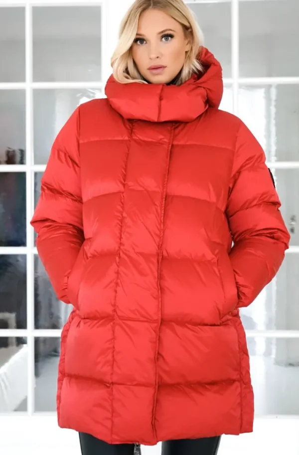 MONEL - Lucie Boxy Mid - Bright Red Sale