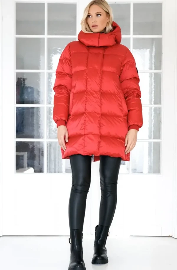 MONEL - Lucie Boxy Mid - Bright Red Sale