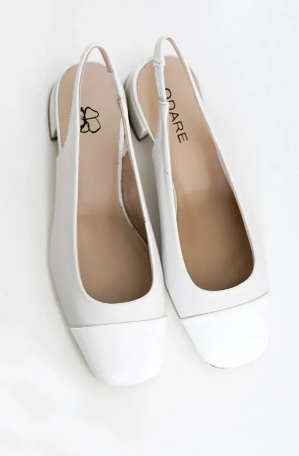 ODARE - Girona Ballerina Nappa Offwhite Discount