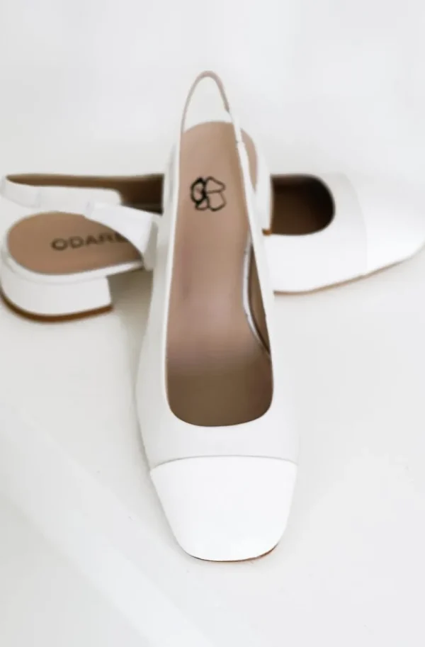 ODARE - Girona Ballerina Nappa Offwhite Discount