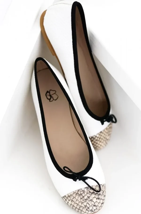 ODARE - Valencia Ballerina Offwhite Roccia Online