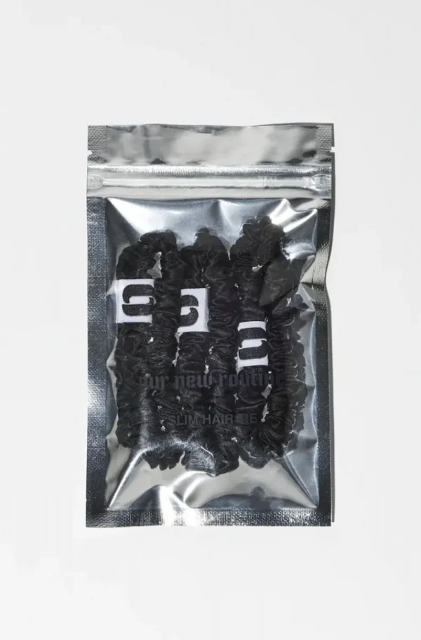 OUR NEW ROUTINE - Slim Hair Ties Black Online