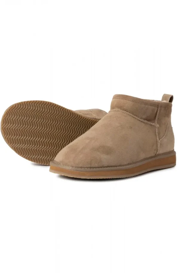 SHEPHERD OF SWEDEN - Dam Kim Låga Fårskinnsboots Stone Outlet