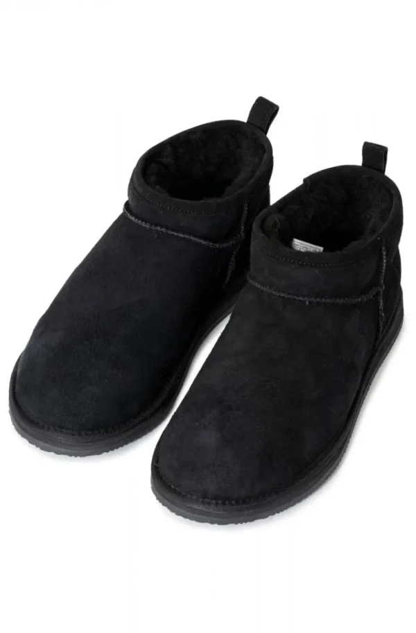 SHEPHERD OF SWEDEN - Dam Kim Låga Fårskinnsboots Svart Best