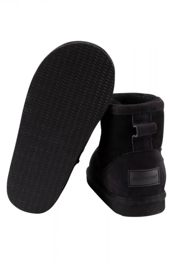 SHEPHERD OF SWEDEN - Dam Laura Ankelhöga Fårskinnsboots Svart Best