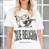 TRUE RELIGION - Crackle Vintage Tee - Winter White Online