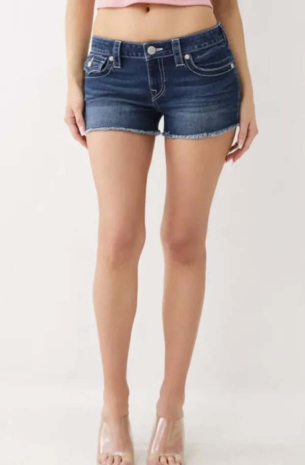 TRUE RELIGION - Joey low rise cut off Shorts Fashion