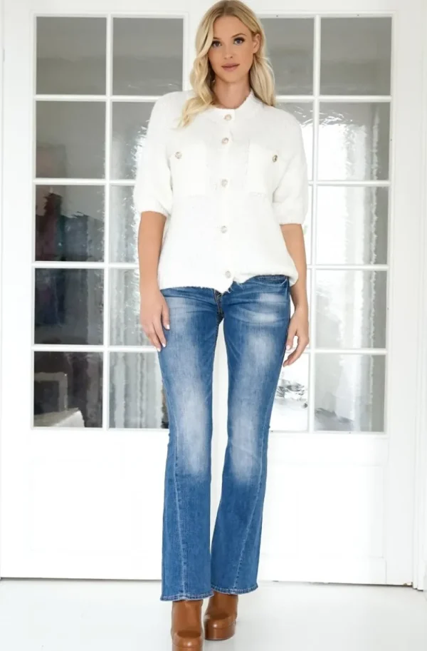 TRUE RELIGION - Joey Rainbow Stitch Flare Sale