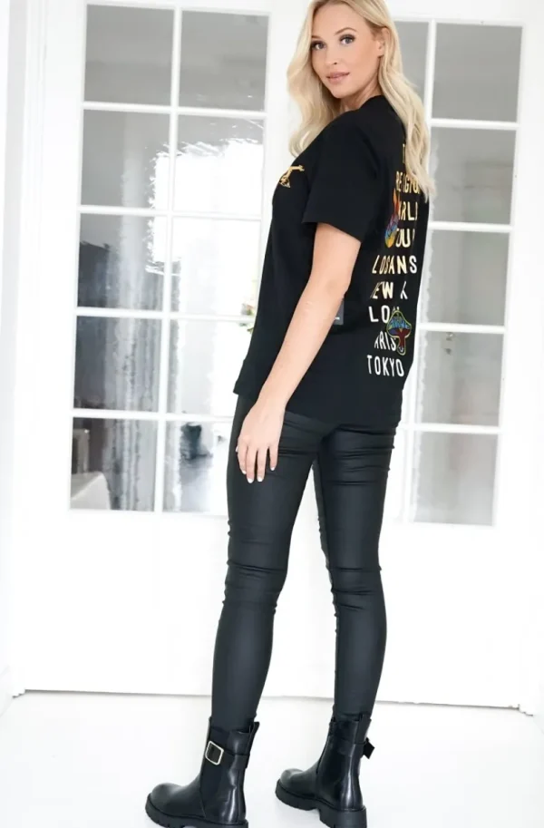 TRUE RELIGION - Patch Short Sleeve Tee - Black Discount