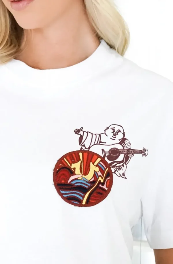TRUE RELIGION - Patch Short Sleeve Tee - White New