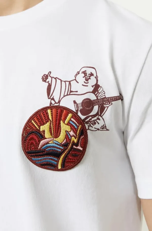 TRUE RELIGION - Patch Short Sleeve Tee - White New