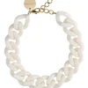 VANESSA BARONI - Big flat chain necklace VB2040OF - Off White Sale