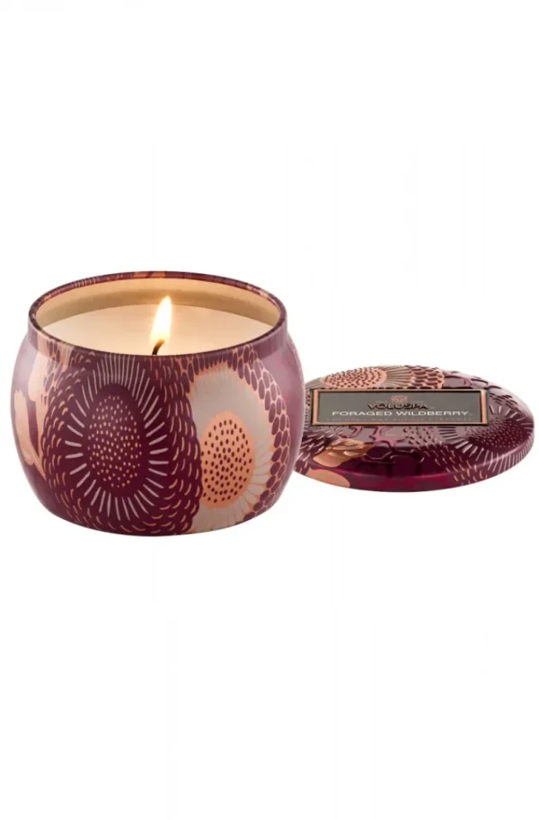 VOLUSPA - Foraged Wildberry Mini Decorative Tin Candle Outlet
