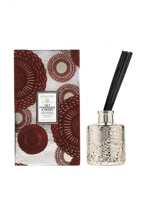 VOLUSPA - Gilt Pomander & Hinoki Reed Diffuser 100ml Best