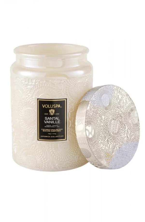 VOLUSPA - SANTAL VANILLE LARGE GLASS JAR Online