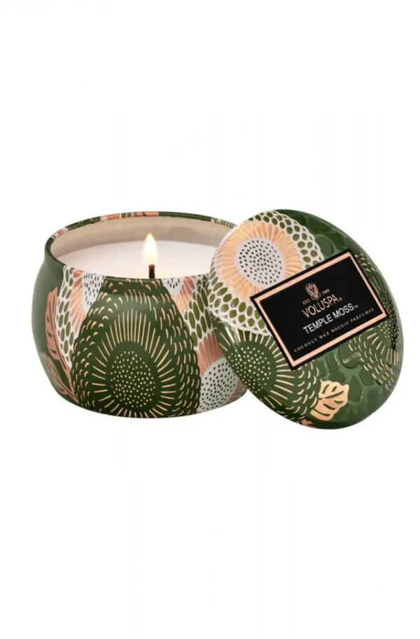 VOLUSPA - Temple Moss Mini Tin Candle Sale